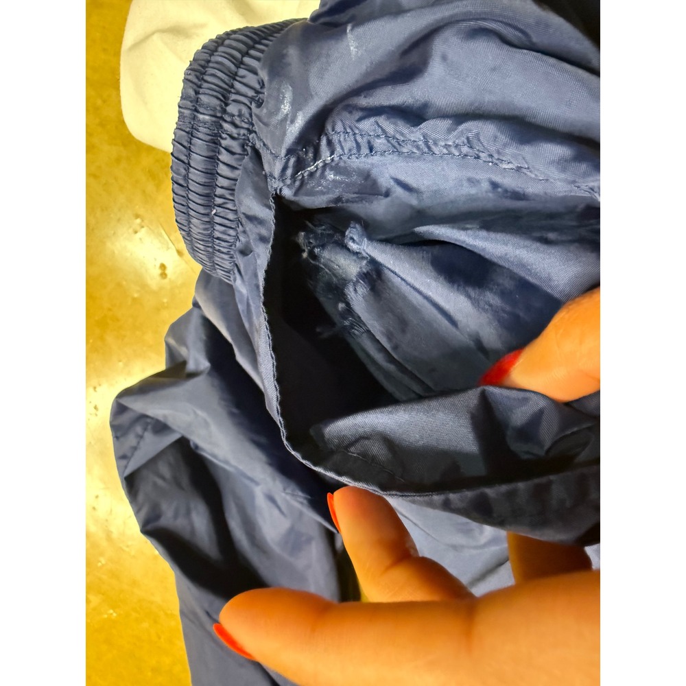 Vtg Nike Men's Blue Nylon Track Pants Warm Up Windbreaker Training XL - Picture 7 of 12